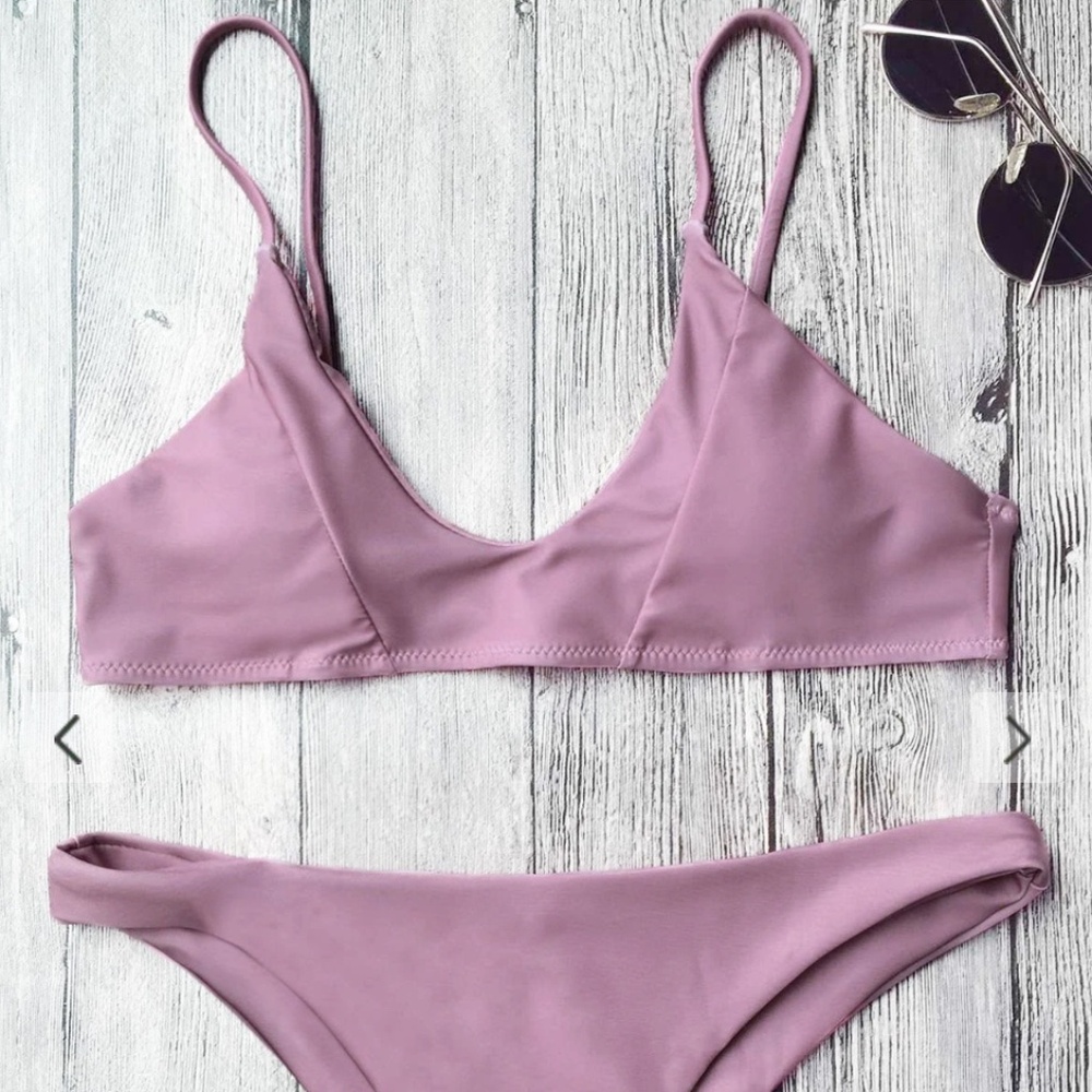 NWOT Pink Spaghetti Strap Bikini Set
